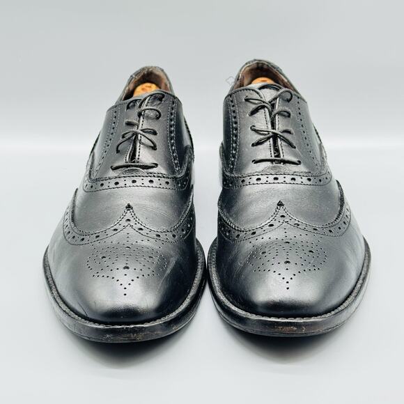 To Boot New York Shoes Mens 9 Black Leather Wingtip Oxford Brogue main image 8